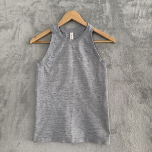 Athleta Renew Seamless Tank Womens M Gray Racerback T Back Activewear